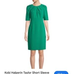 Kobi Halperin Teal mid Sleeve Dress M